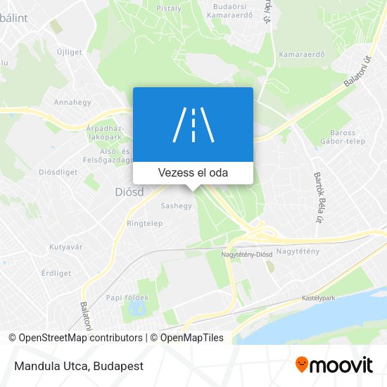 Mandula Utca térkép