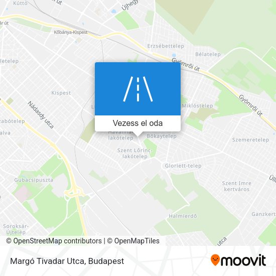 Margó Tivadar Utca térkép
