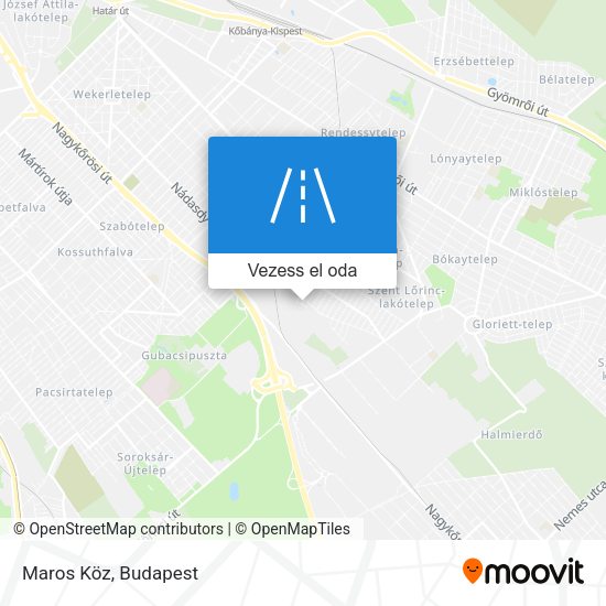 Maros Köz térkép
