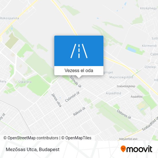 Mezősas Utca térkép