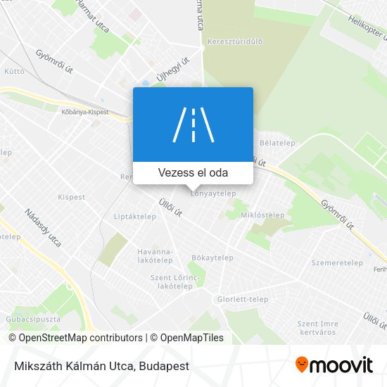 Mikszáth Kálmán Utca térkép