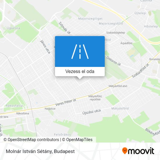 Molnár István Sétány térkép