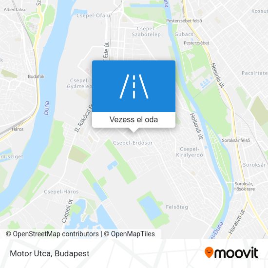 Motor Utca térkép