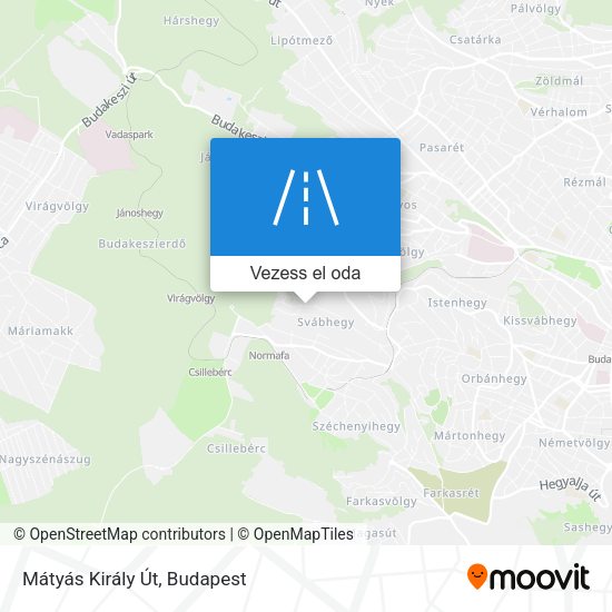 Mátyás Király Út térkép