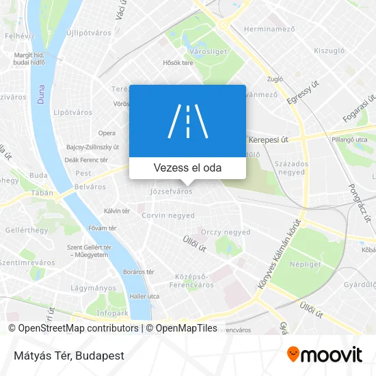Mátyás Tér térkép