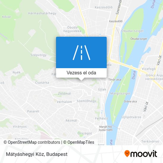 Mátyáshegyi Köz térkép