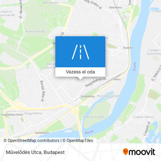 Művelődés Utca térkép