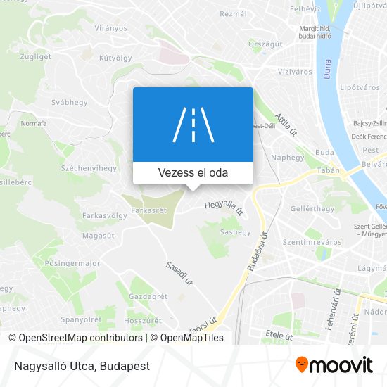 Nagysalló Utca térkép