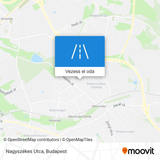 Nagyszékes Utca térkép