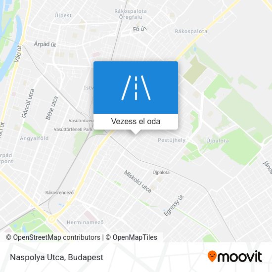 Naspolya Utca térkép