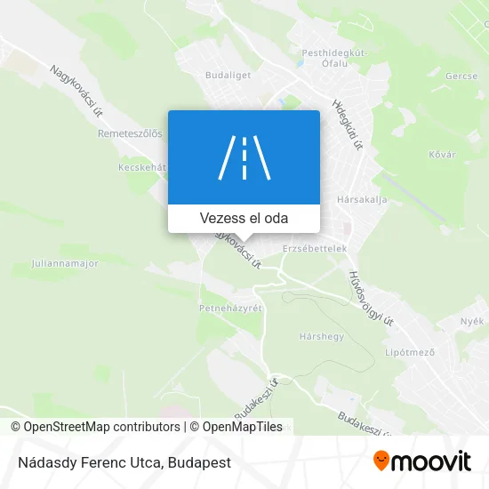 Nádasdy Ferenc Utca térkép