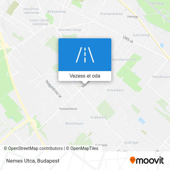 Nemes Utca térkép