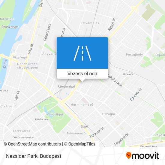 Nezsider Park térkép