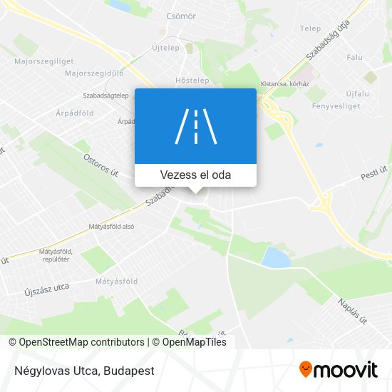 Négylovas Utca térkép