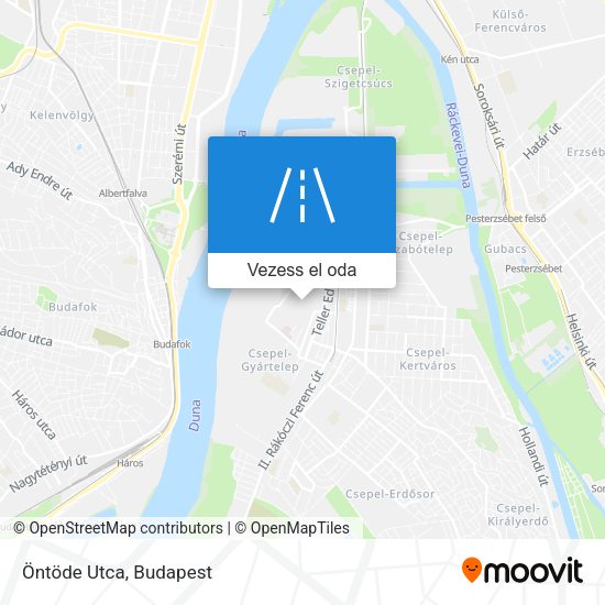 Öntöde Utca térkép