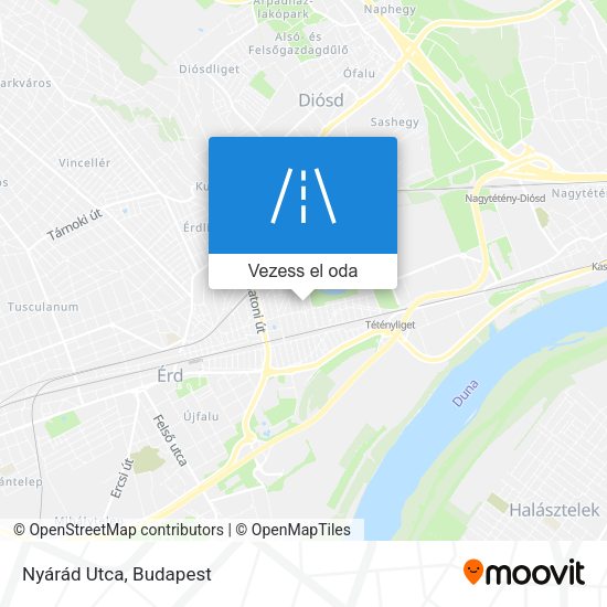Nyárád Utca térkép