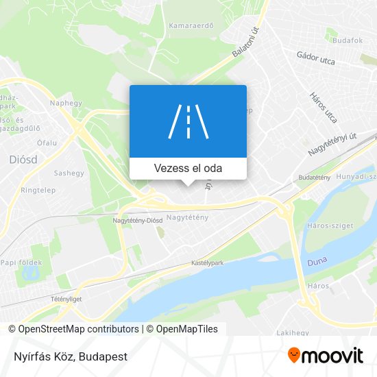 Nyírfás Köz térkép