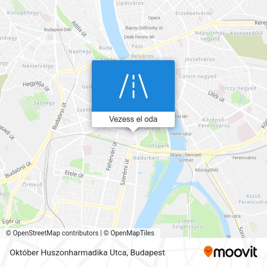 Október Huszonharmadika Utca térkép
