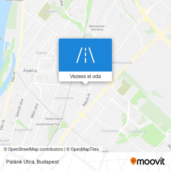 Palánk Utca térkép