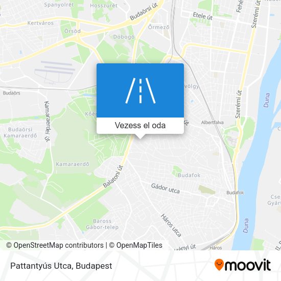 Pattantyús Utca térkép
