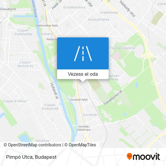 Pimpó Utca térkép