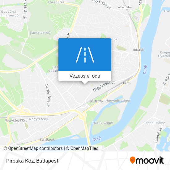 Piroska Köz térkép