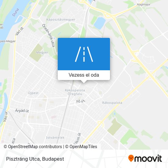 Pisztráng Utca térkép