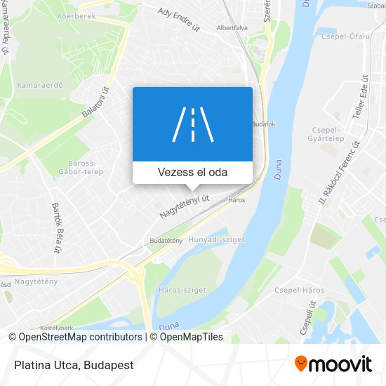 Platina Utca térkép