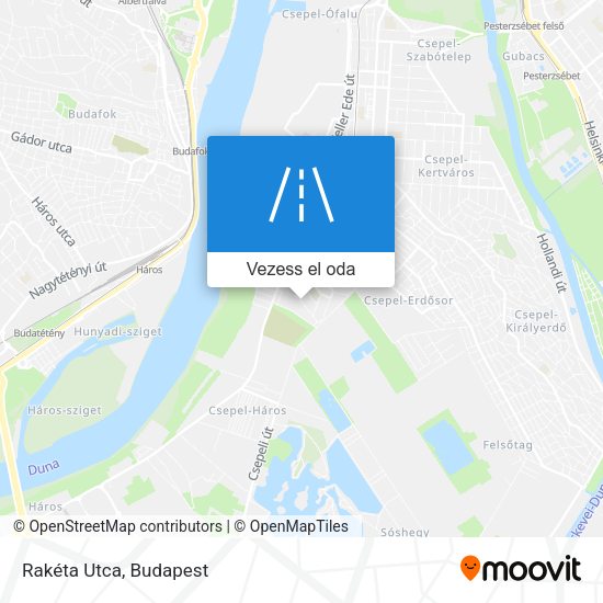 Rakéta Utca térkép