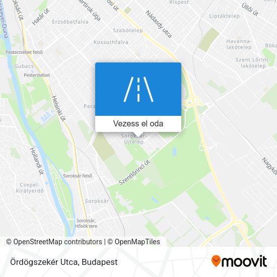 Ördögszekér Utca térkép