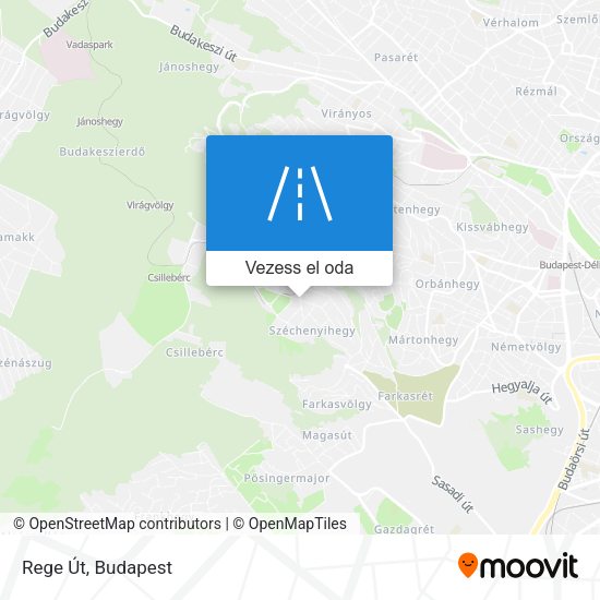 Rege Út térkép