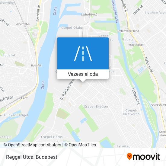 Reggel Utca térkép