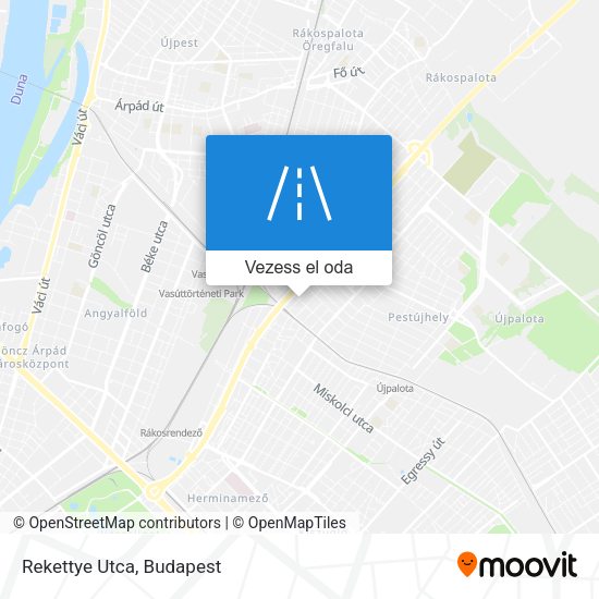 Rekettye Utca térkép