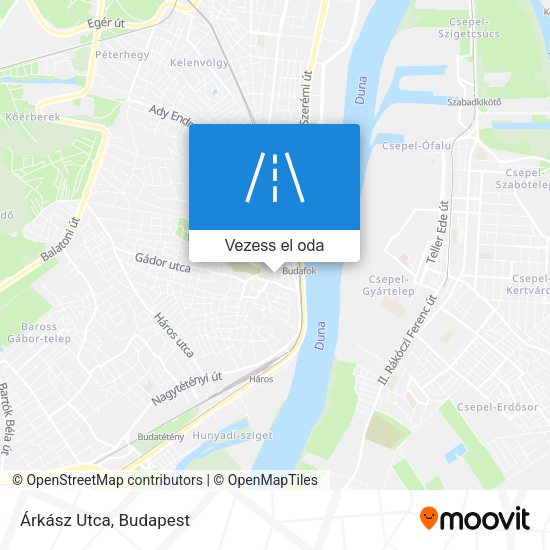 Árkász Utca térkép