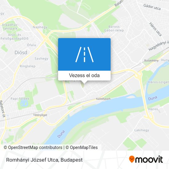 Romhányi József Utca térkép