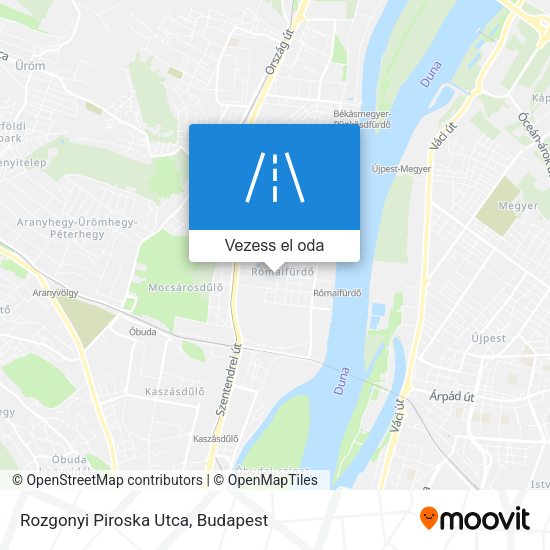 Rozgonyi Piroska Utca térkép