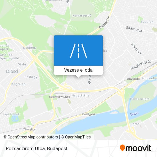 Rózsaszirom Utca térkép