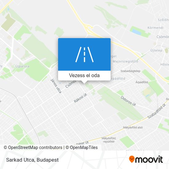 Sarkad Utca térkép