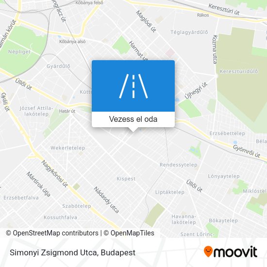 Simonyi Zsigmond Utca térkép