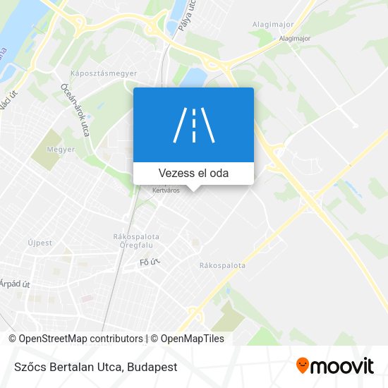 Szőcs Bertalan Utca térkép