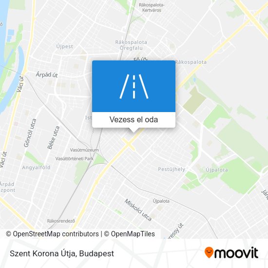 Szent Korona Útja térkép