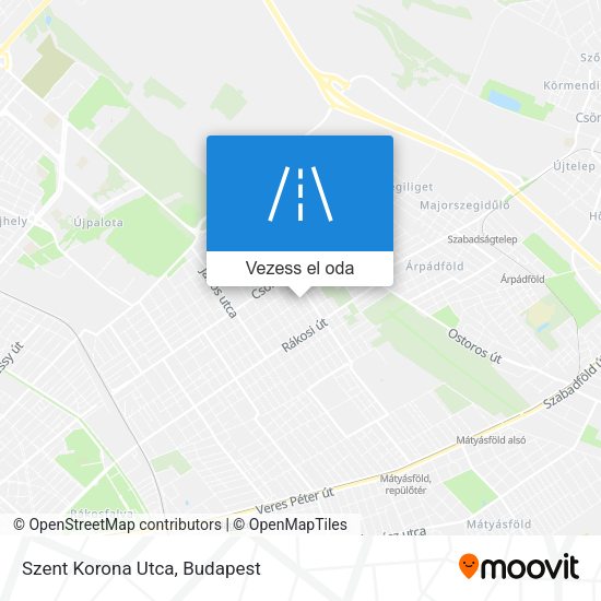 Szent Korona Utca térkép