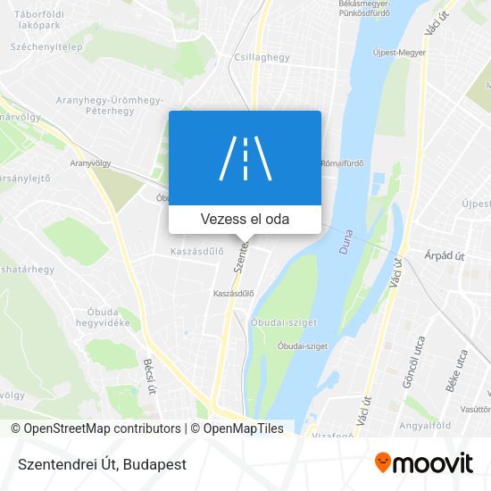 Szentendrei Út térkép