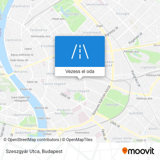 Szeszgyár Utca térkép