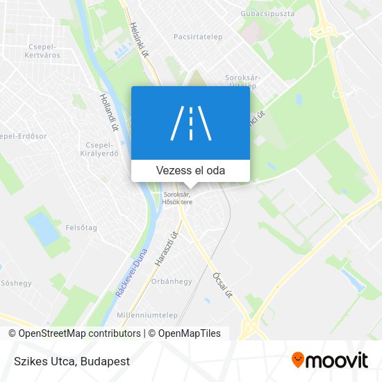 Szikes Utca térkép