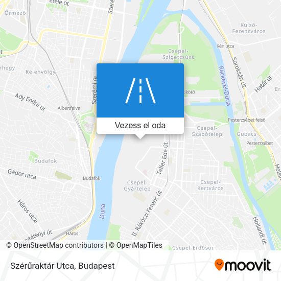 Szérűraktár Utca térkép