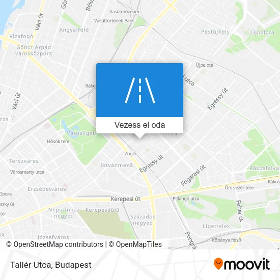 Tallér Utca térkép