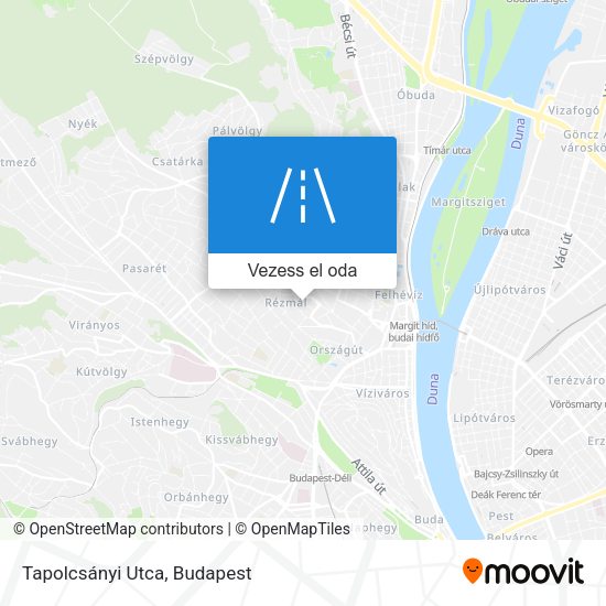 Tapolcsányi Utca térkép