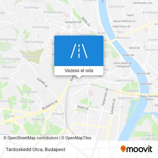 Tardoskedd Utca térkép