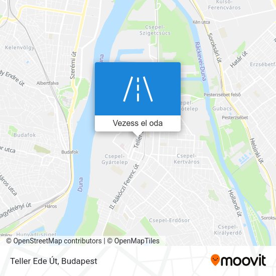 Teller Ede Út térkép